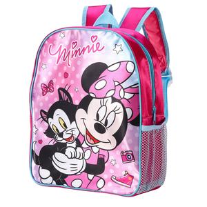 Disney Minnie Mouse Kids Childrens Backpack School Rucksack Travel Bag Boys Girls with side mesh pocket Boys Girls