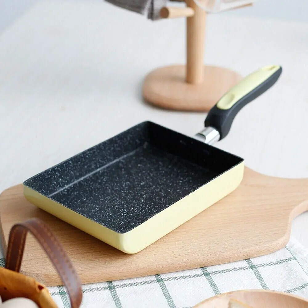 Japanese Square Rectangular Grill Frying Pan for Tamagoyaki Egg Roll Omelette