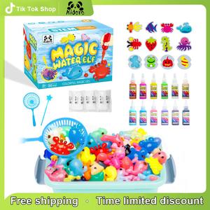 Kidoro Water Gel Kit for Kids - Summer Magic Water Elf Toy Kit - Water Pets - Slime -DIY Squishy Maker Kit - Craft Kits for Kids - Make Your Own Squishies Toys Crafts - Christmas Gift, Birthday Gift, Party Favors, for Boys, Girls, Summer Toy