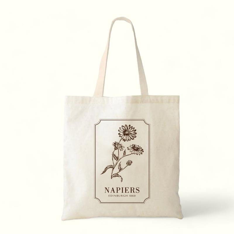 Napiers Printed Tote Bag - Botanical Design 3