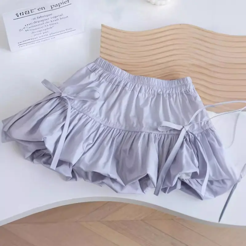 Girls' Summer Princess Western Style Flower Bud Short Culottes NewinsSweet StylebabyAll-Match Pantskirt-XMS 2