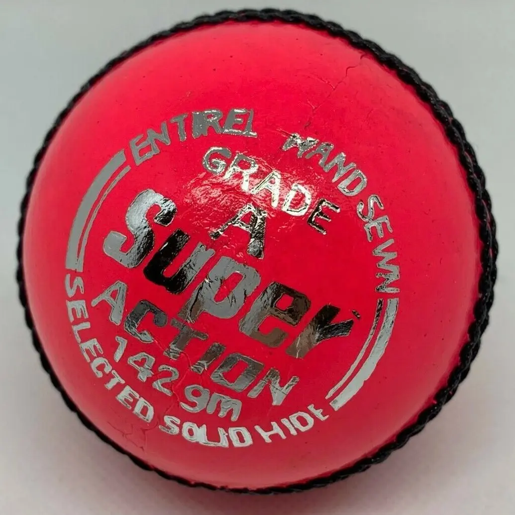 Women's Pink Grade 'A' Super Action 5 oz / 142gm Cricket Ball