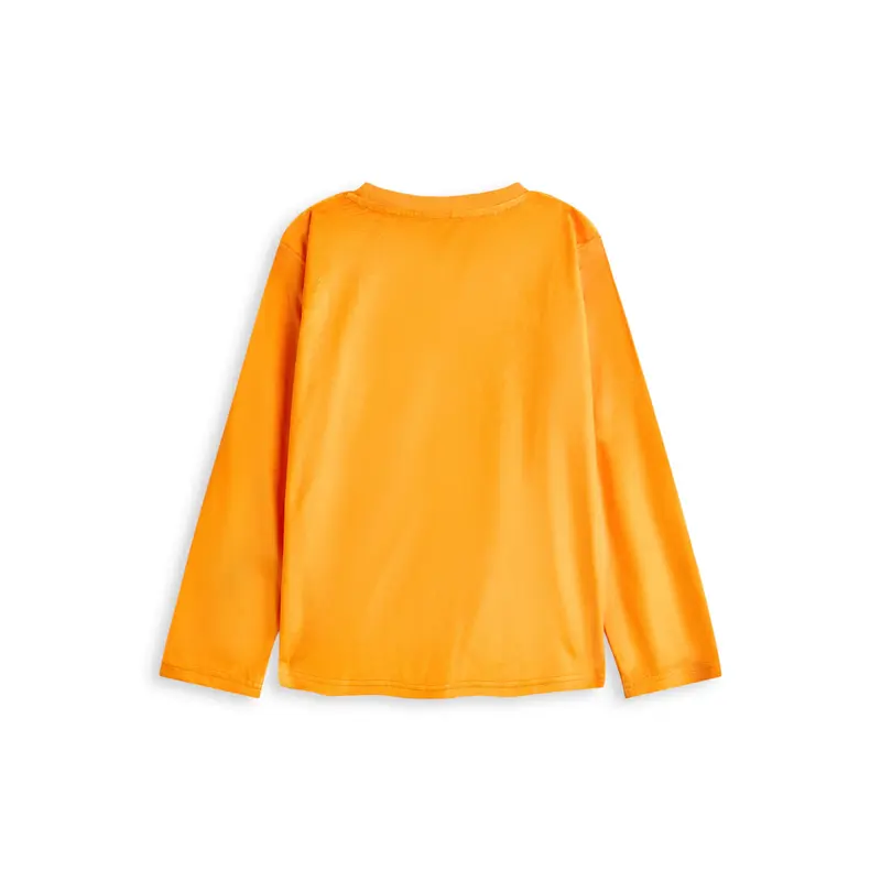 Vanilla Underground x Garfield Womens Orange Big Face Long Sleeve Long Leg Pyjama Set 1