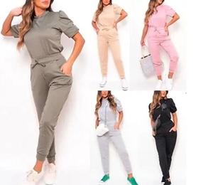 Findfashion Women's Short Ruched Sleeve Top Bottom Set Loungewear Tracksuit For Ladies