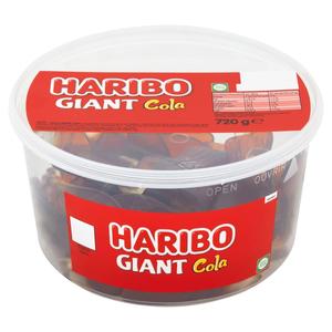Haribo Giant Cola Bottles Candies Tub 40 Piece 720g