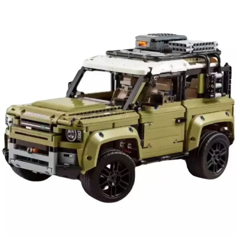 2024 New Land Rover Defender assembled building blocks off-road Jeep model is difficult