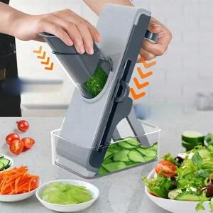Multifunctional Vegetable Chopper, Adjustable Manual Vegetable Cutter, Vegetable Slicer, Kitchen Gadgets for Home Use, Utensils