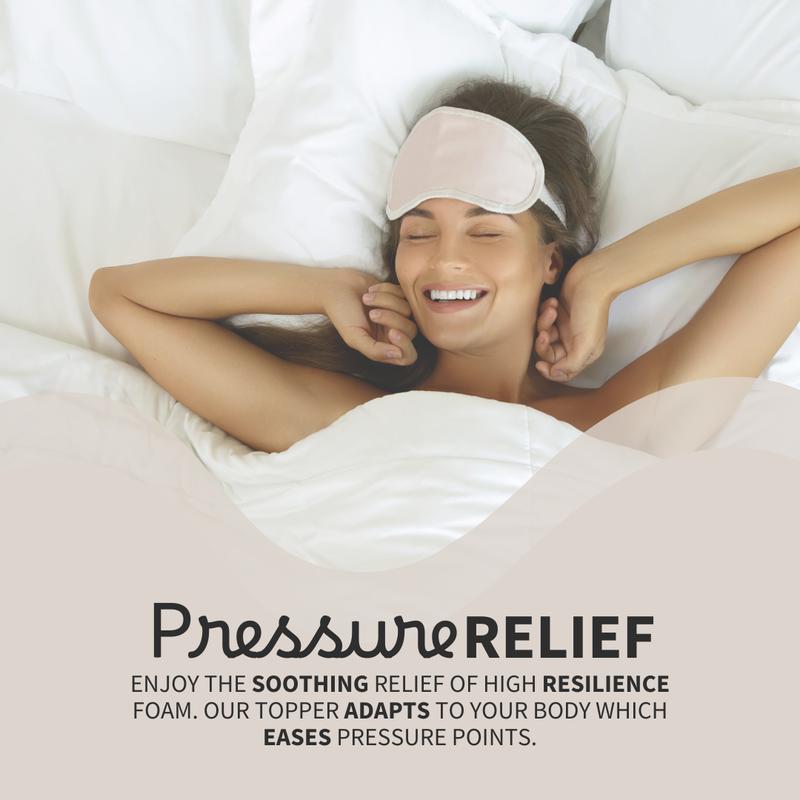 Resti Comfort Foam Mattress Topper - Ultimate Comfort and Pressure Relief 4