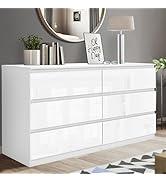 Product Introduction of High Gloss Chest of Drawer, 8 Drawer Bedroom Chest of Drawer Bedside Table Cabinet for Bedroom Living room Furniture, Black, 120W x 40D x 97H cm 15