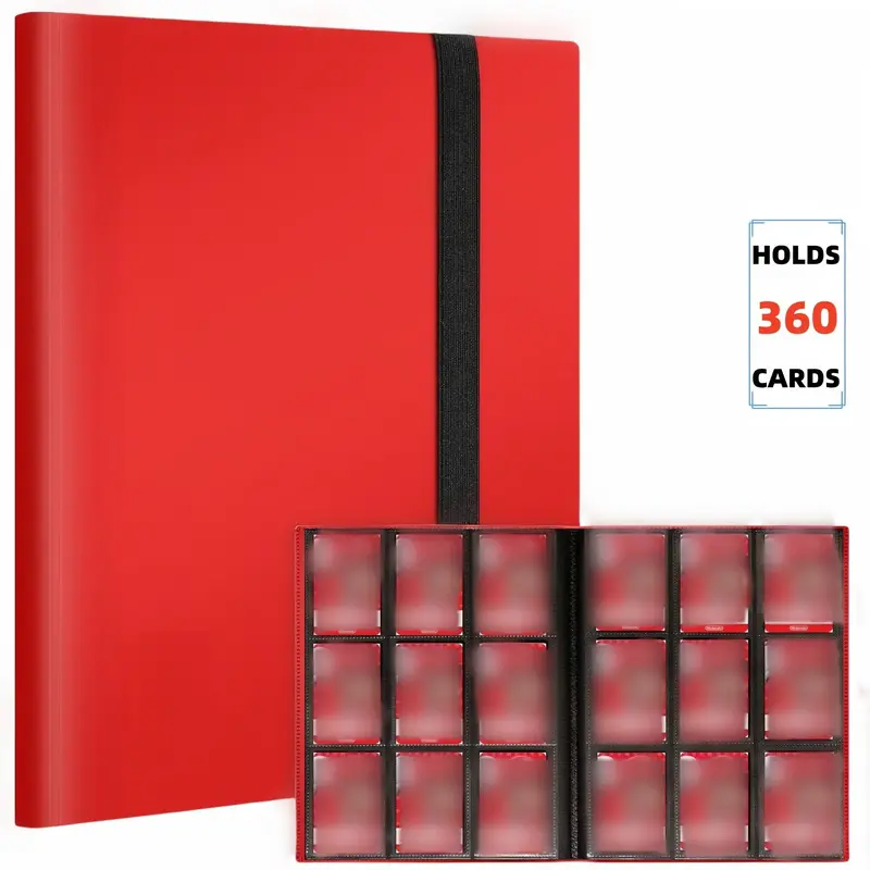 Premium 9 pocket side loading 360 card Pokemon card binder 8
