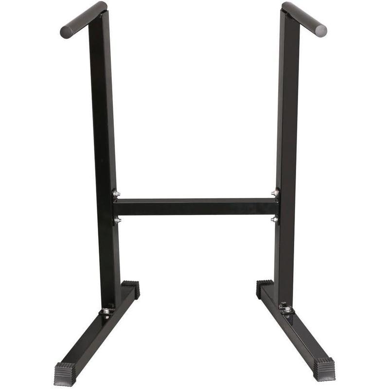Dip Station Stand Chest Tricep Exercise Workout Station Pull-up Dipping Bars Black 4