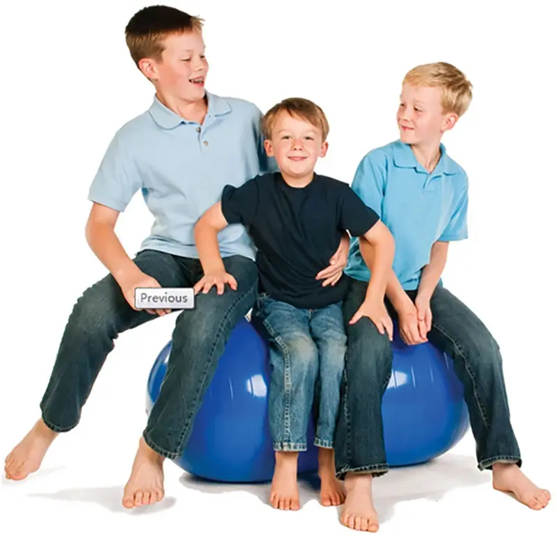 Durable Explosion-proof Gym Fitness Stability Exercise Peanut Ball Aerobic Yoga Ball Trainning Fitness Balls With Inflated Tool 3