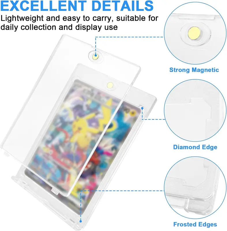 Magnetic Pokemon Card Display Case x4 35PT 5