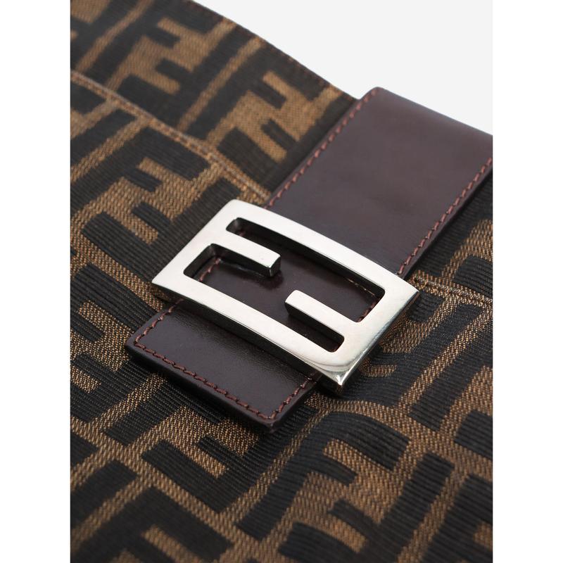 Preowned Fendi Bag - Brown Zucca Canvas Mamma Baguette Shoulder Bag 4