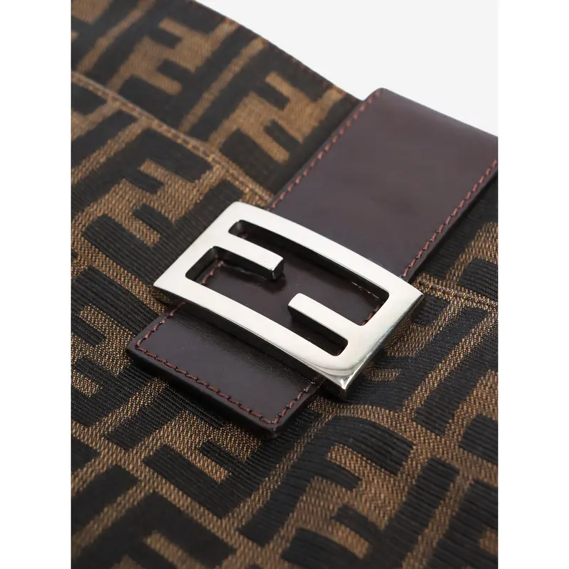 Preowned Fendi Bag - Brown Zucca Canvas Mamma Baguette Shoulder Bag 4