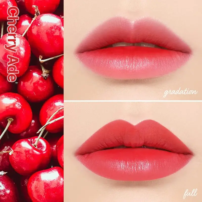 Etude House Dear Darling Water Tint Cherry Ade (21AD) | Vivid Color Lip Stain with Moisturizing Weightless & Non-sticky Finish | Smudge-proof & Lightweight | K-beauty 4