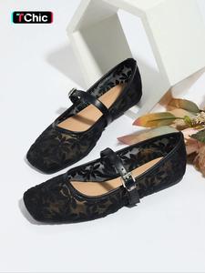 Women's Elegant Lace Pattern Ballet Flats, Fashionable Pointed Toe Flat Shoes for Summer, Casual Flats, Lightweight Breathable Comfortable Shoes for Daily Wear, Girl