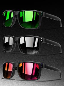 Cool Unisex Summer 2024 Simple Tinted Lenses Polarized Sunglasses, Trendy Casual Square Frame Sunglasses for Men Everyday Use, Fashion Modern Accessories for Outdoor