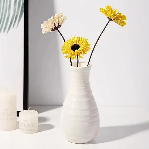 Nordic Style Plastic Flower Vase – Minimalist Home Decor for Living Room, Desk or Tabletop 4