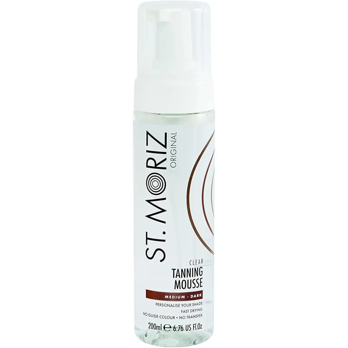 St Moriz Original Instant Clear Tanning Mousse in Medium to Dark | Fast Drying Vegan Fake Tan | Light Glow in 1 Hour, Deeper Glow After 8 Hours | Dermatologically Tested | Cruelty Free | 200ml Body Care Sensitive