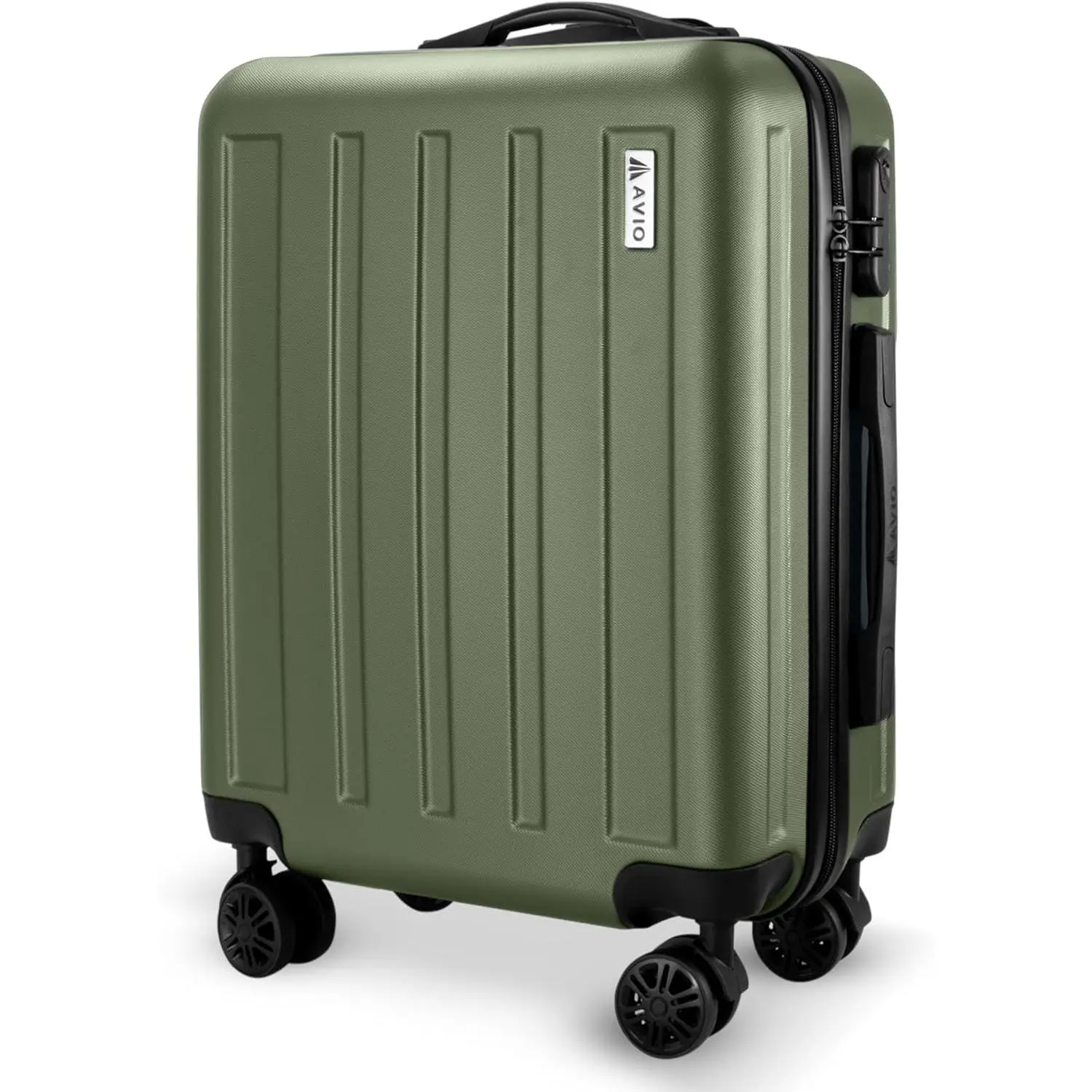 AVIO Jett Cabin Suitcase 55x40x20cm - Lightweight Double-Wheel Luggage Bag, 2 Internal Pockets, Telescopic Handle w/ 3 Heights, Durable ABS Hard Shell - Approved by Most Airlines