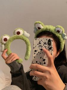 Cute Frog Design Plush Hair Hoop, 2024 New Style Fashionable Hair Accessories for Women & Girls, Lovely Hairwear for Daily Used Hairstyles Ideas, Puffy Headband