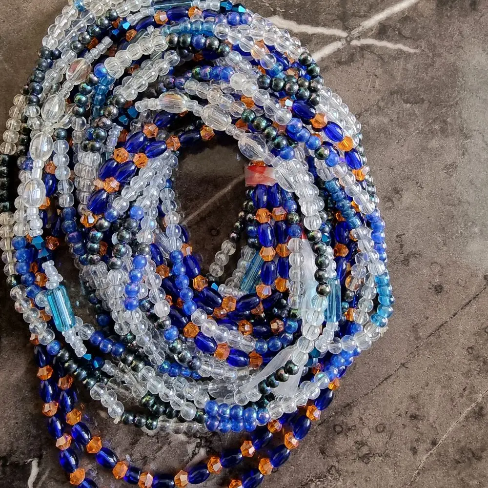 Elastic waistbeads for women. crafted  to beautify your waistlines in vibrant  colour* one size fit all*