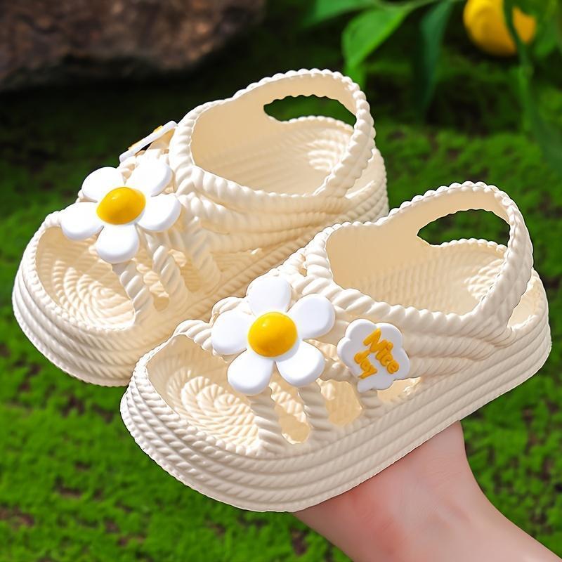 New Fashionable Cute Flower Princess Shoes for Girls, Versatile and Comfortable Beach Sandals 4