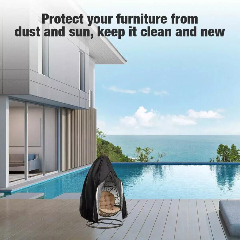 Product Introduction of Heavy Duty Hanging Swing Egg Chair Cover Garden Patio Outdoor Sun UV Waterproof 12