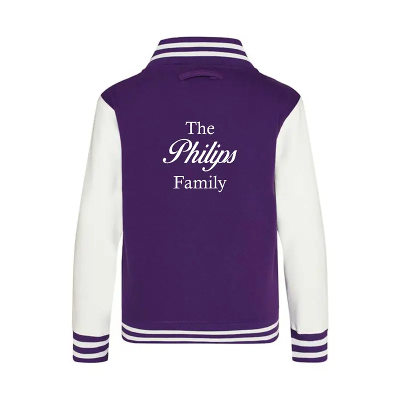 Personalised Varsity College Jackets - Family Design - #W1 4