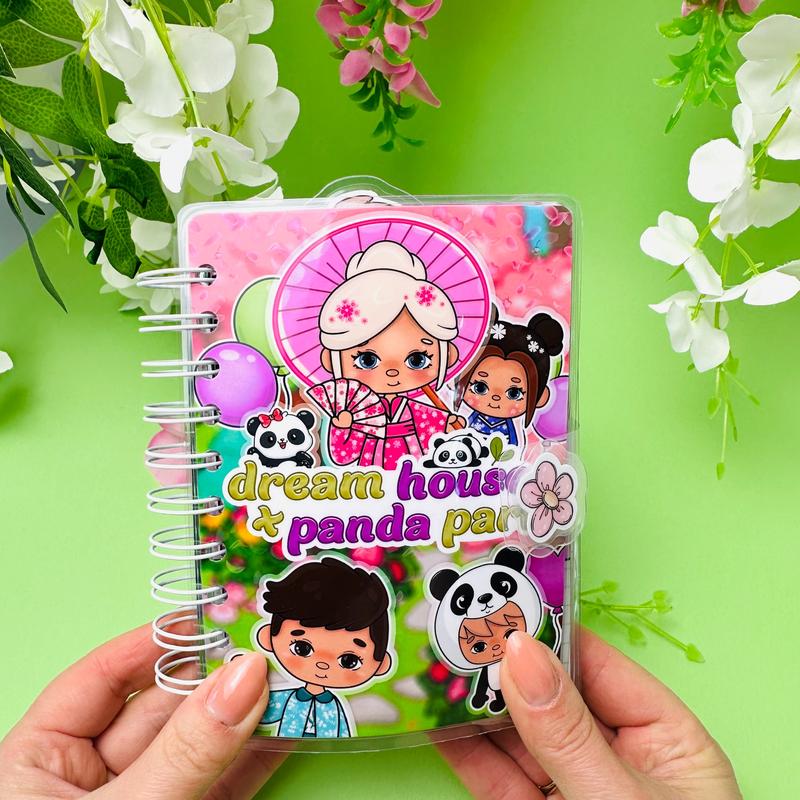 Toca Boca mini2 or Dream house and panda park. Game: Adventure Toy Figure Set for Imaginative Play, Arts & Crafts, Pretend Play, Activity Books? summer hause sticky book 1