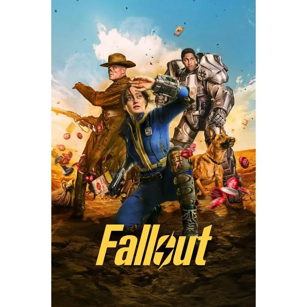 Fallout 2024 TV Series Movie Poster Print Wall Art A5 A4 A3 A2 A1 MAXI 2376