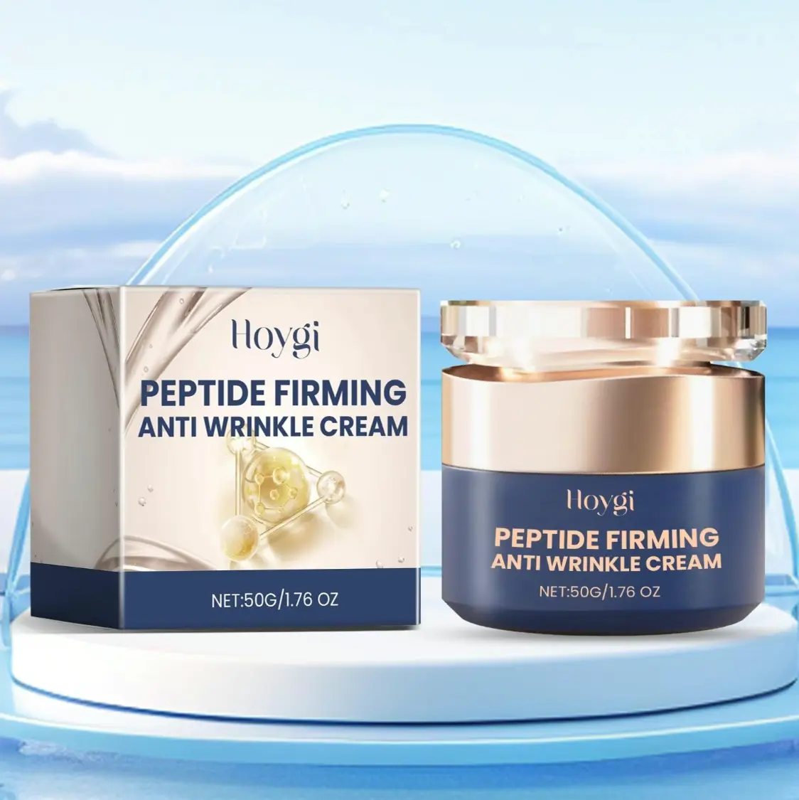 Peptide Firming Facial Cream,Moisturizing & Nourishing Facial Cream, HydratingFace Lotion for Women & Men All Skin Types