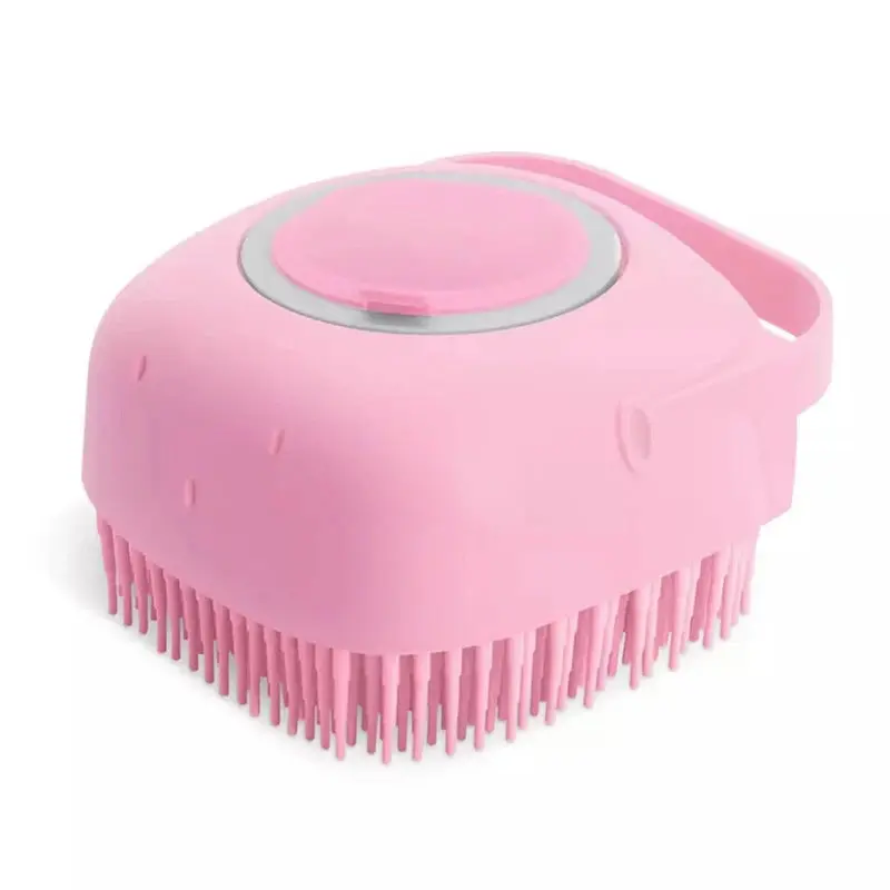 2-in-1 Pet Bath Brush & Shampoo Dispenser – Soft Silicone Massage Grooming Tool for Dogs & Cats 5