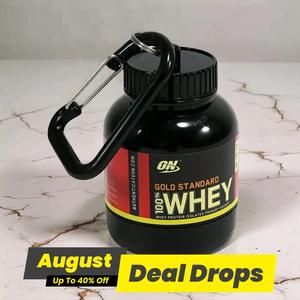 Mini Portable Protein Powder Bottle with Keychain, Outdoor 100ml Sporty Water Cup for Home Office Gym, Novelty Accessories As Birthday Gift, Keychain Lanyard, Sporty Accessory