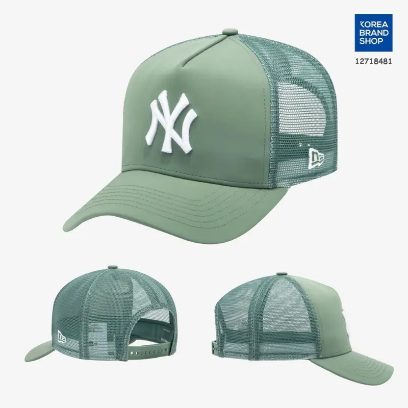 Classic New Era Trucker Cap with Embroidery Adjustable Fit and Breathable Mesh Back Comfortable Street Style Hat for Men and Women 8