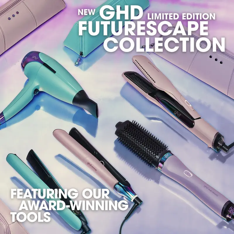 ghd Gold Limited Edition Hair Straightener in Mystic Aqua with Matching Heat-Resistant Bag & Mat 7