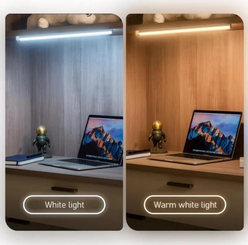 Strip Light LED PIR Motion Sensor USB Rechargeable Magnetic Cabinet Closet Lamp 8