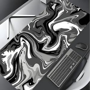Abstract Fluid Design Mouse Pad, Large Gaming Mouse Pad, Aesthetic Desktop Decoration Protective Pad, Multi-size Rubber Pad for Laptop, Desktop Computer Games, Desktop Accessory