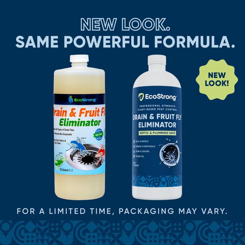 Fruit Fly Drain Treatment | Drain Fly Eliminator | All-Natural, Eliminates Gnats, Sewer Flies and More - Works in All Drains - 32 Fl Oz 8