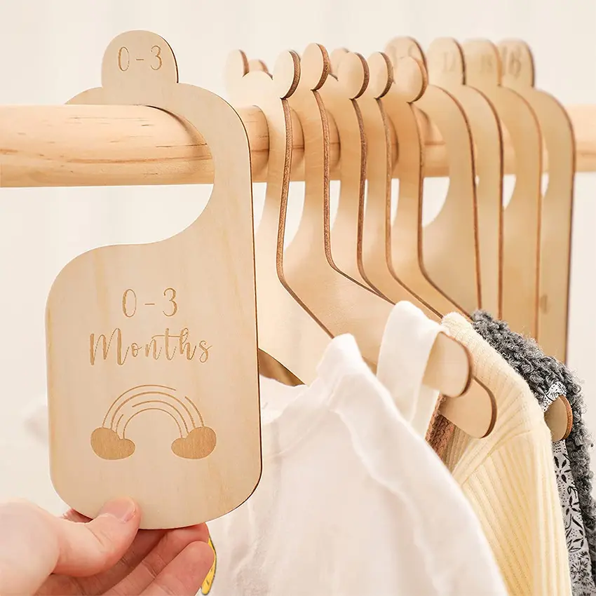 7pcs Baby Wardrobe Dividers- Perfect For Organizing Clothes And Decorating Nurseries - Suitable For Newborns 18-24 Months, Christmas Halloween Thanksgiving Day Gift