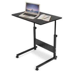 CROWNSHOP 40x60x(67-80) cm Height Adjustable Mobile Table Mobile Laptop Table Standing Height Adjustable Computer Desk Laptop Table for Home Sofa and Bed
