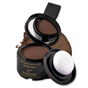 Natural Hairline Powder, Waterproof Hairline Drawing Powder with Mirror & Sponge, Root Touch Up Hair Powder, Suitable for Thinning Hair, Women & Men