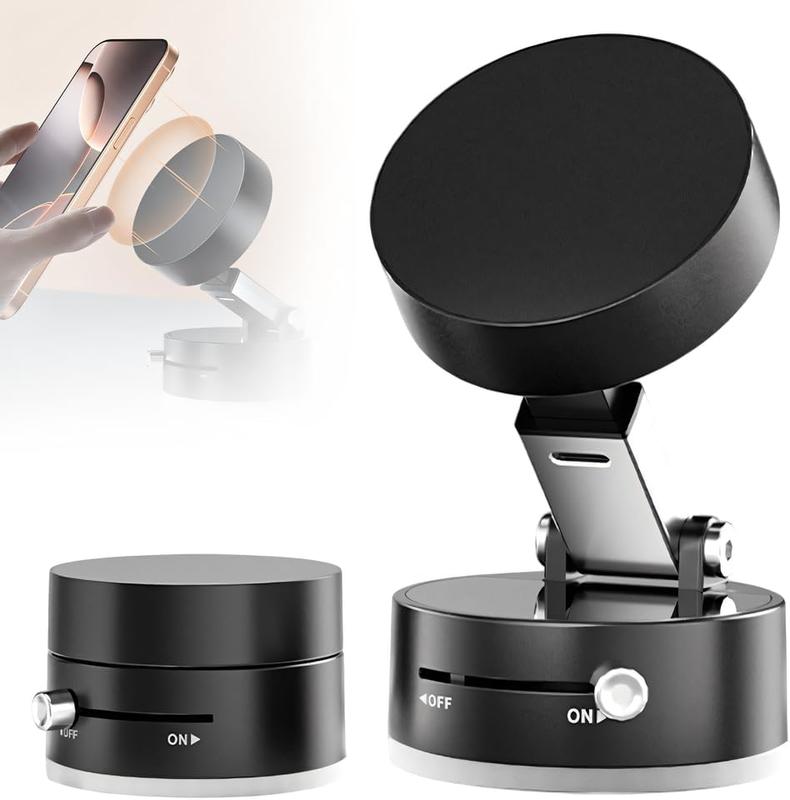 【UK SELLER】vehicle-mounted Vacuum Magnetic Phone Holder, Foldable & Portable Phone Stand, Multipurpose Phone Holder for Car, Home, Office, Magnetic Phone Mount Smartphone Cellphone 7