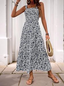 Women's Ditsy Floral Print   Tank  Dress, Boho Fashion Casual Sleeveless   Dress for Beach Holiday Vacation, Ladies Summer Clothes