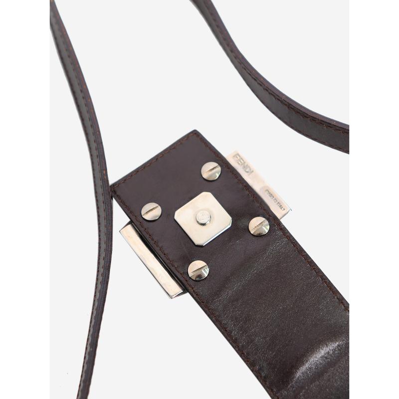 Preowned Fendi Bag - Brown Zucca Canvas Mamma Baguette Shoulder Bag 6