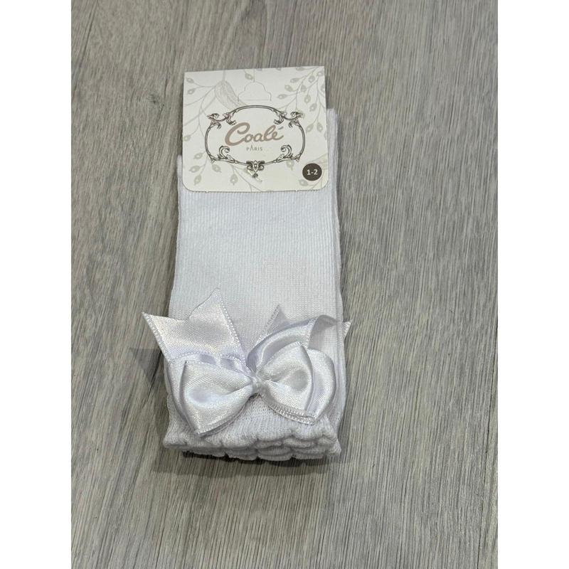 Girls Knee High Bow Socks (Multiple Colours) childrens  clothes 1