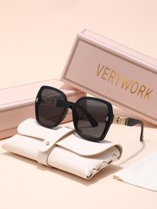 Women's Ombre Tinted Lens Sunglasses, Trendy Casual Sunglasses for Everyday Use, Fashion Accessories for Outdoor Activities, Stylish Glasses