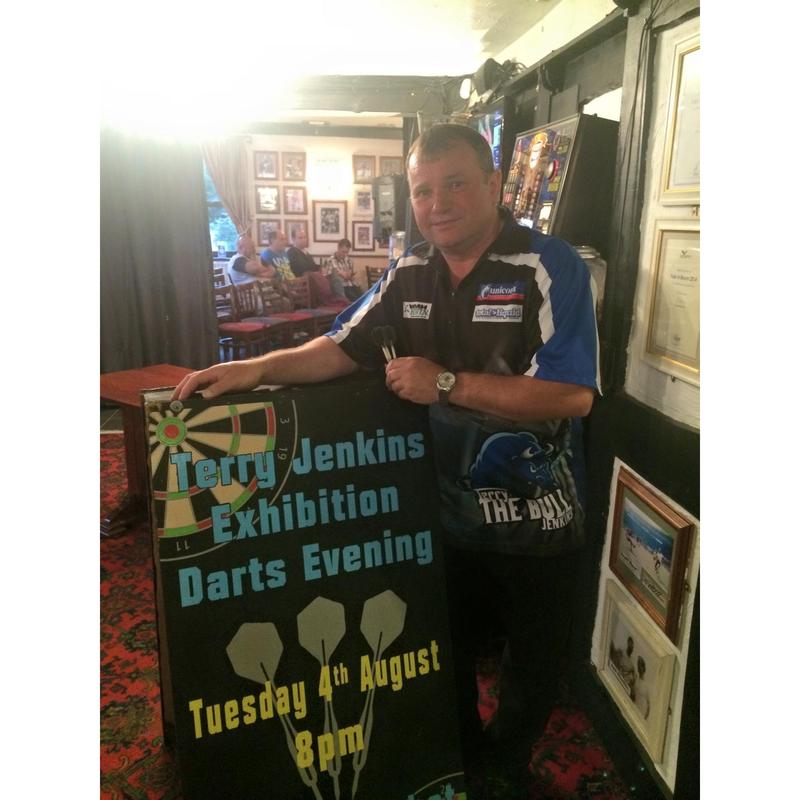Darts Terry Jenkins personally signed photograph 1