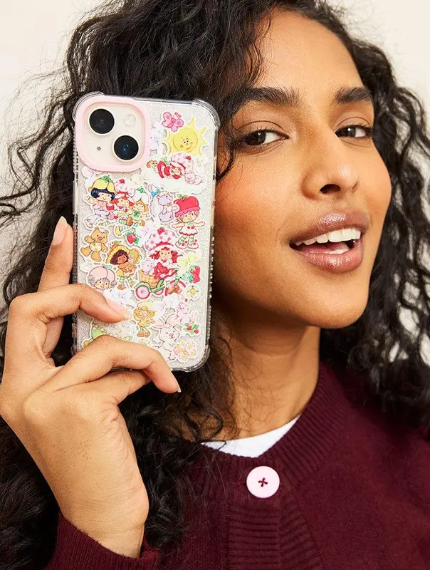 Strawberry Shortcake x Skinnydip Coquette Sticker Case 1